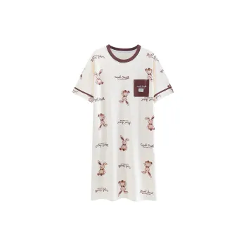 FENTENGCARE Nightgown Women's Apricot