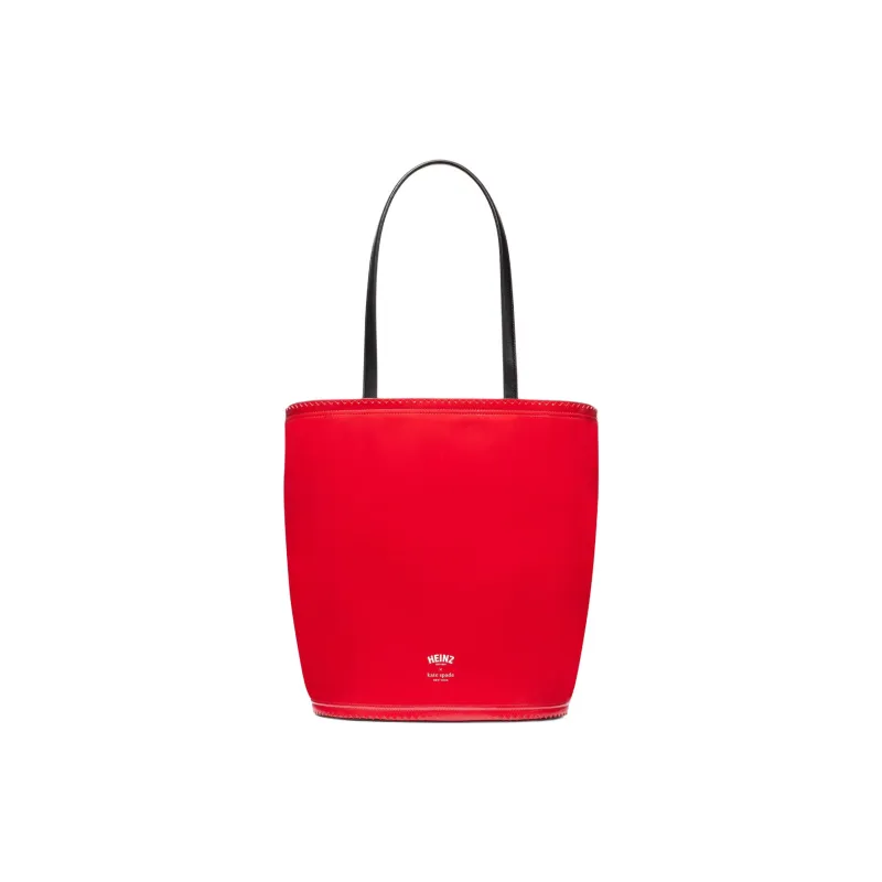 Kate Spade X Heinz Synthetic Leather Tote Bag Shopping Bag Shoulder Bags Women's Tomato Sauce Red-2