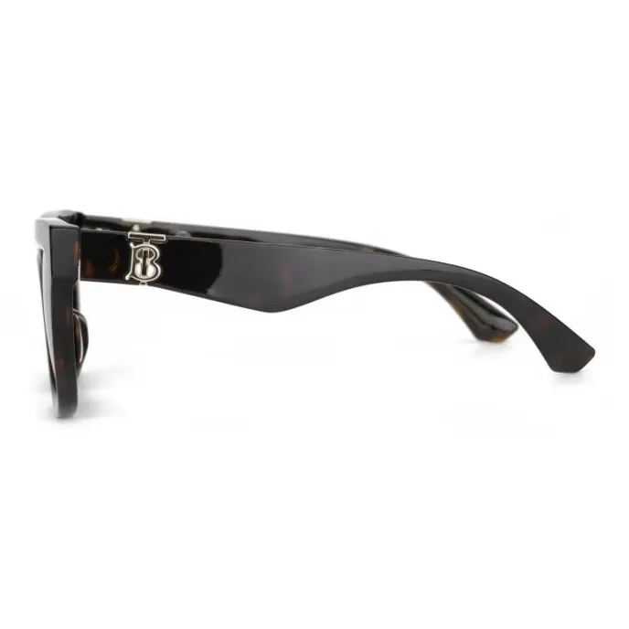 Burberry Plate Frame Square Sunglasses Unisex Tortoiseshell-2
