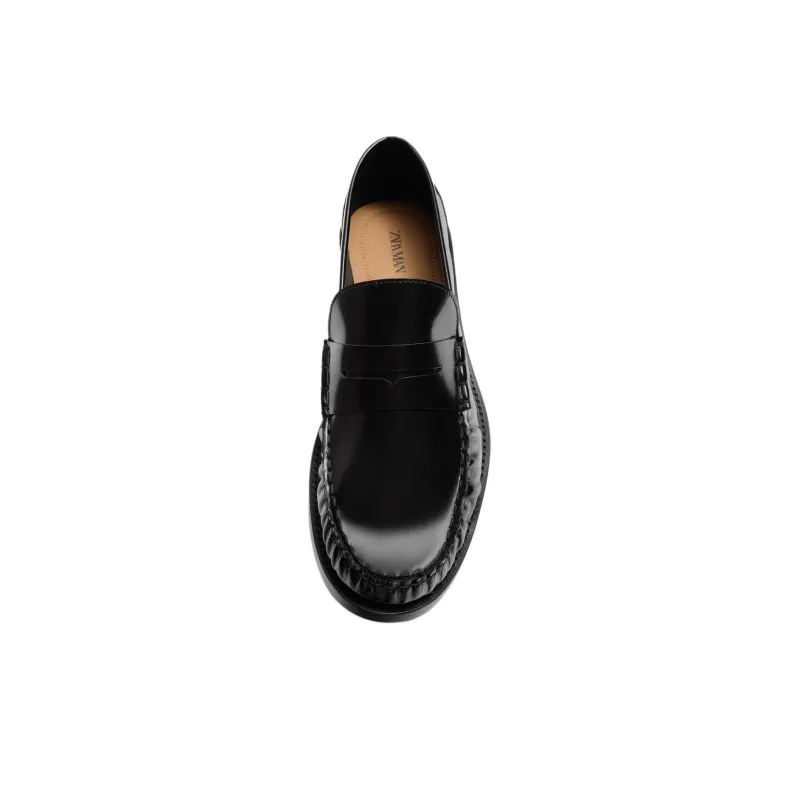 ZARA Loafers Men Black-3