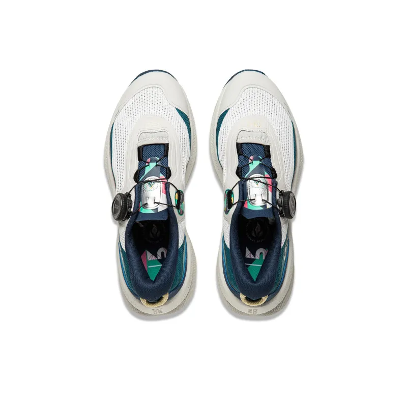 LiNing Soft Go Ma Cushioning Anti-Slip Wear-Resistant Breathable Support Rebound Low-Top Casual Shoes Women's Blue-3