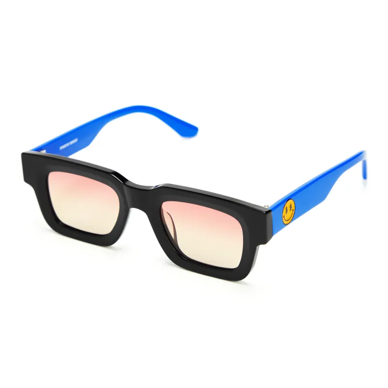 PLASTIC BRAIN Plate Frame TR/Memory Plastic Square Ink Lenses Unisex Multicolor Dopamine Dressing-12