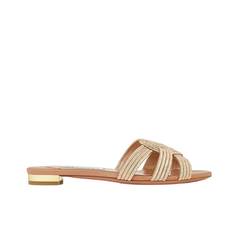 AQUAZZURA Slide Slippers Women's Pink-1