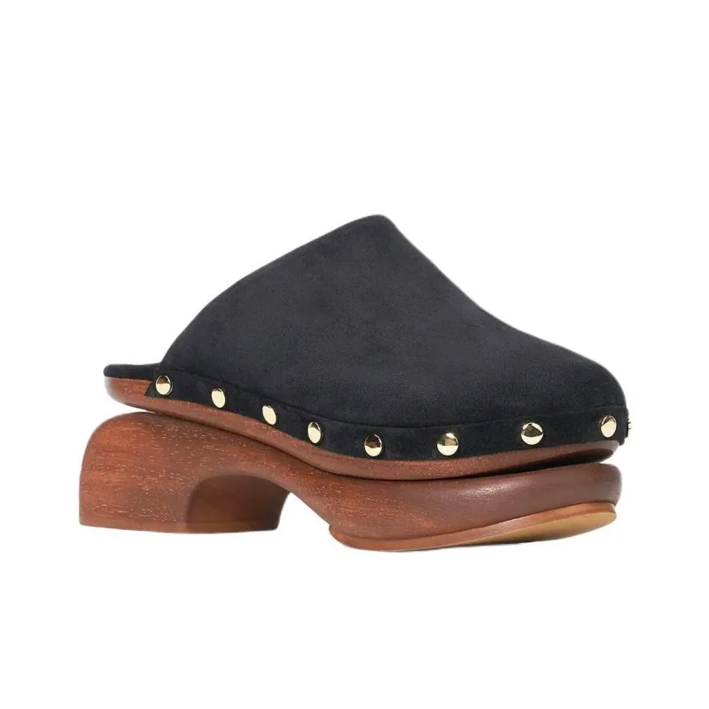 Staud Closed Toe Slippers 7.5cm Women's Black-2