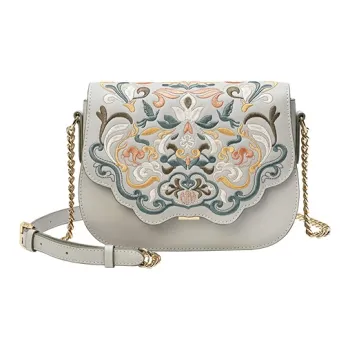 Ancient Yi Xi Crossbody Bags Jade Hairpin Asphalt Gray
