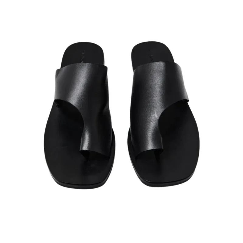 ST. AGNI Flip Flops Women's Black-3