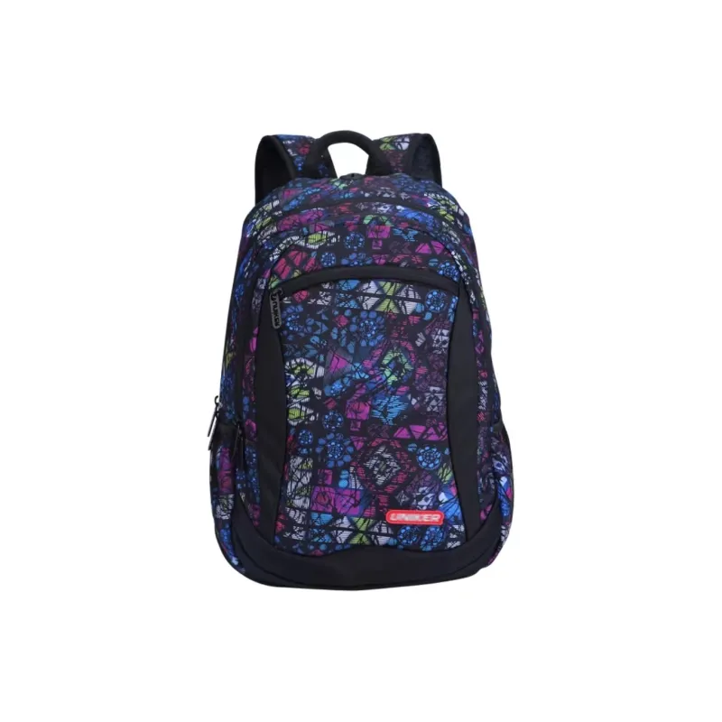 Uniker Polyester Backpack Medium Size Unisex Multicolor-29