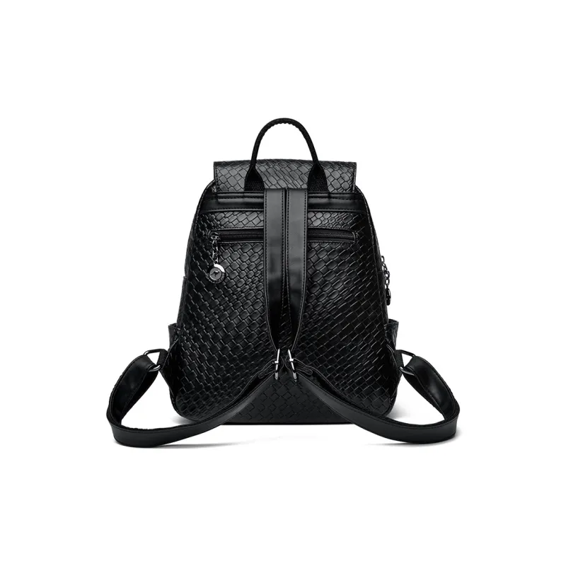 BAODIDAISHU PU Handbag Shoulder Bag Backpack Regular Women's Black/Brown-3
