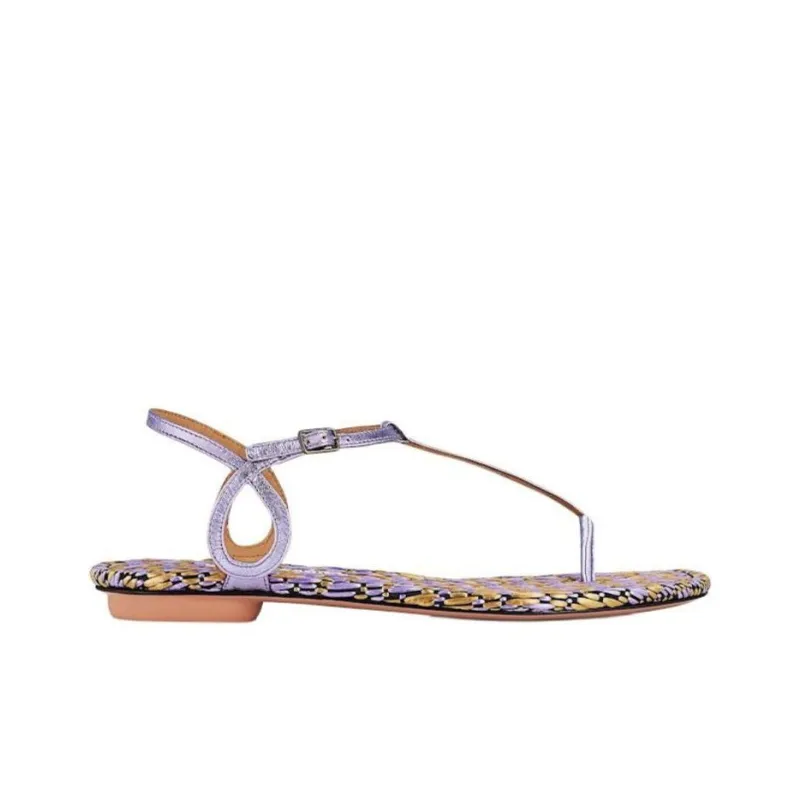 AQUAZZURA Almost Bare Strap Sandals Women's Purple-1