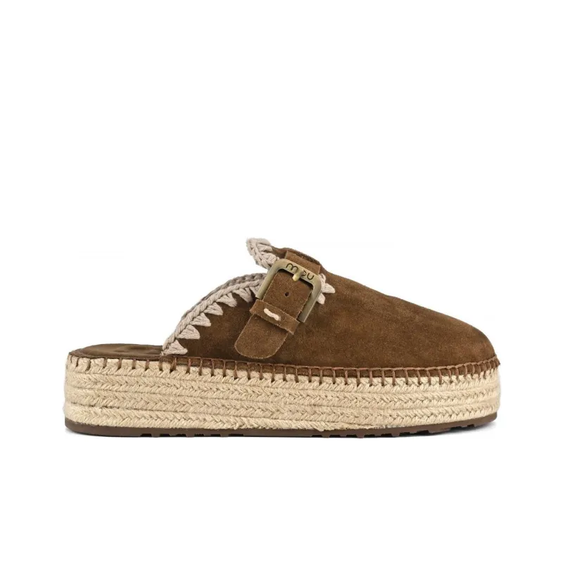 MOU Closed Toe Slippers Women's Brown-1