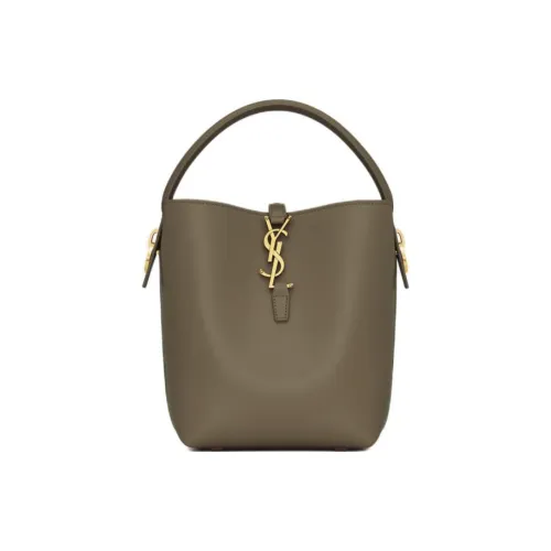 Saint Laurent main Leather One Shoulder Handbag Small Size Women's Dark Musk