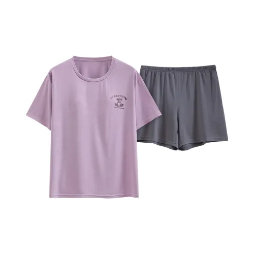 FENTENGCARE Pajama Set Women's Mauve Purple