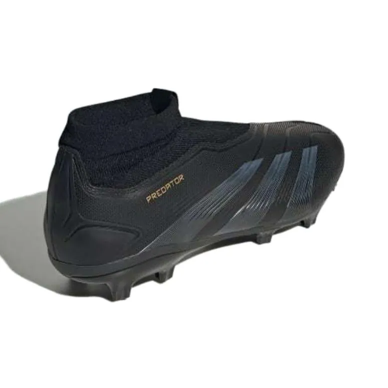 Adidas Predator League Laceless Fg Core Black Carbon Gold Metallic-1