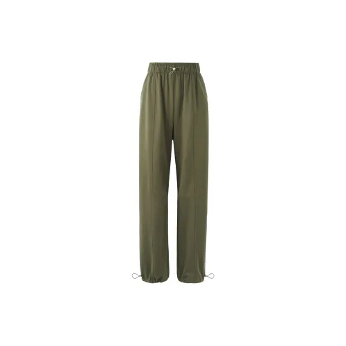 BASIC HOUSE Casual Pants Women's Army Green