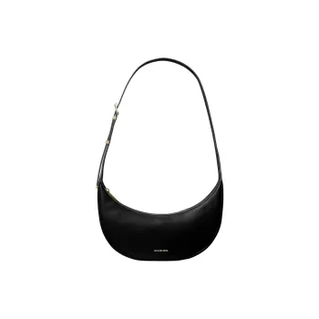 MICHAEL KORS Leather Shoulder Bag, Crossbody Bag Medium Size Women's Black