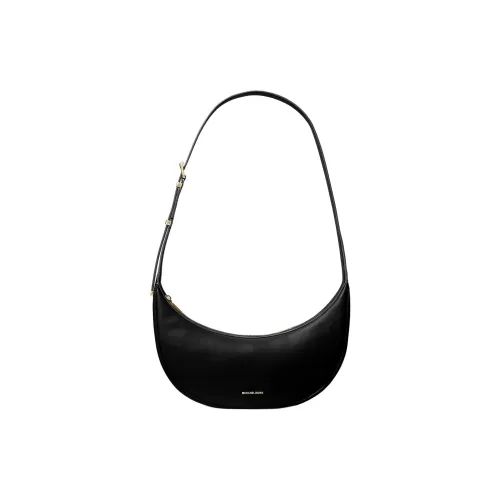 MICHAEL KORS Leather Shoulder Bag, Crossbody Bag Medium Size Women's Black