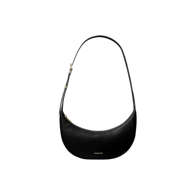 MICHAEL KORS Leather Shoulder Bag, Crossbody Bag Medium Size Women's Black-0