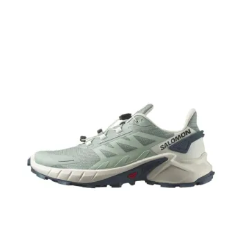 SALOMON CROSS Low Top Athletic Shoes Women's Blue Green