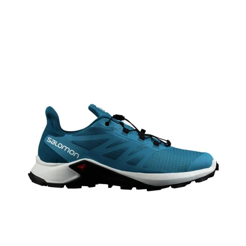 SALOMON Supercross 3 Slip-Resistant Low-Top Running Shoes Men's Blue-1