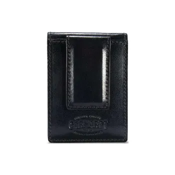 Carhartt Grained Leather Wallet Regular Unisex Black