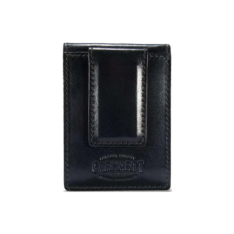 Carhartt Grained Leather Wallet Regular Unisex Black-0