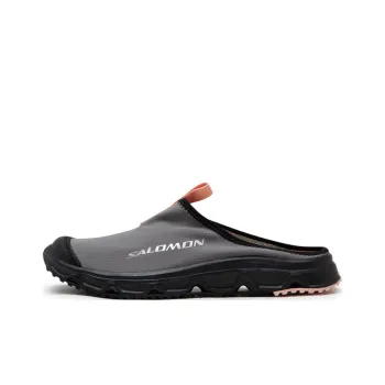SALOMON RX Slide 3.0 Odor Resistant Slip Resistant Closed Toe Slippers Unisex Gray Black