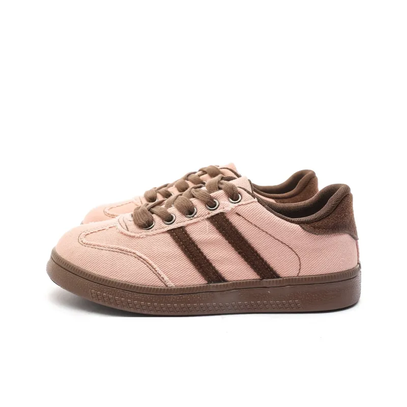Mengsai Non slip Lightweight Low Top Canvas Shoes Women's Pink-2