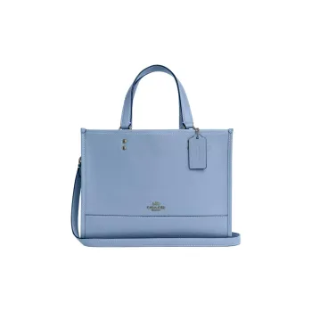 COACH Dempsey Pebbled Leather Tote Bag Shopping Bag Shoulder Bag Crossbody Bag Handbag Large Size Women's Blue