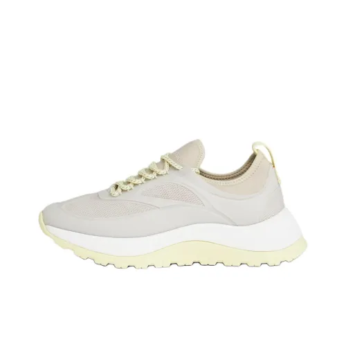 CALVIN KLEIN Low-Top Casual Shoes 4.6cm Women's Yellow Gray