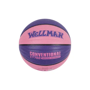 WELLman CT700 PU Basketball Rose Red+Blue Size 7 Adults Match Unisex