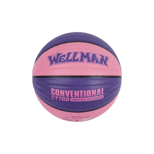 WELLman CT700 PU Basketball Rose Red+Blue Size 7 Adults Match Unisex