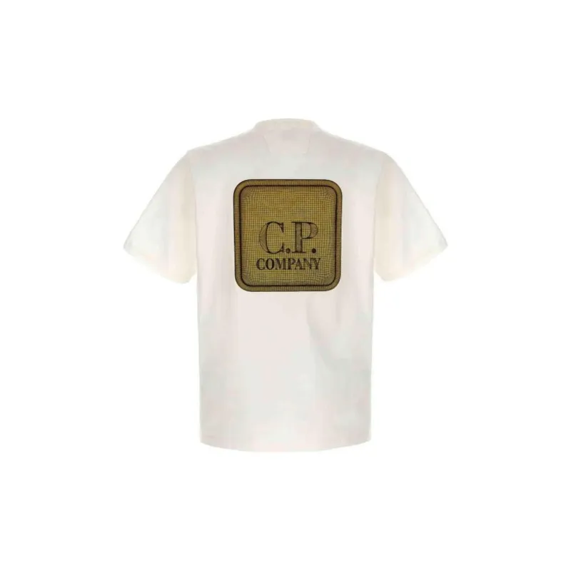 C.P.Company Graphic Badge Crewneck T Shirt-1