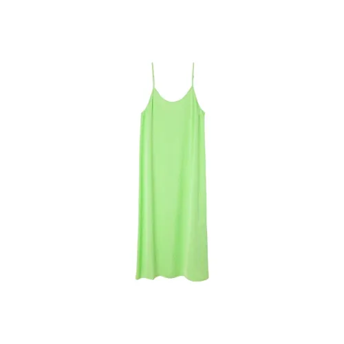 AMERICAN VINTAGE A.M Slip Dresses Women's Almond Orchard Green