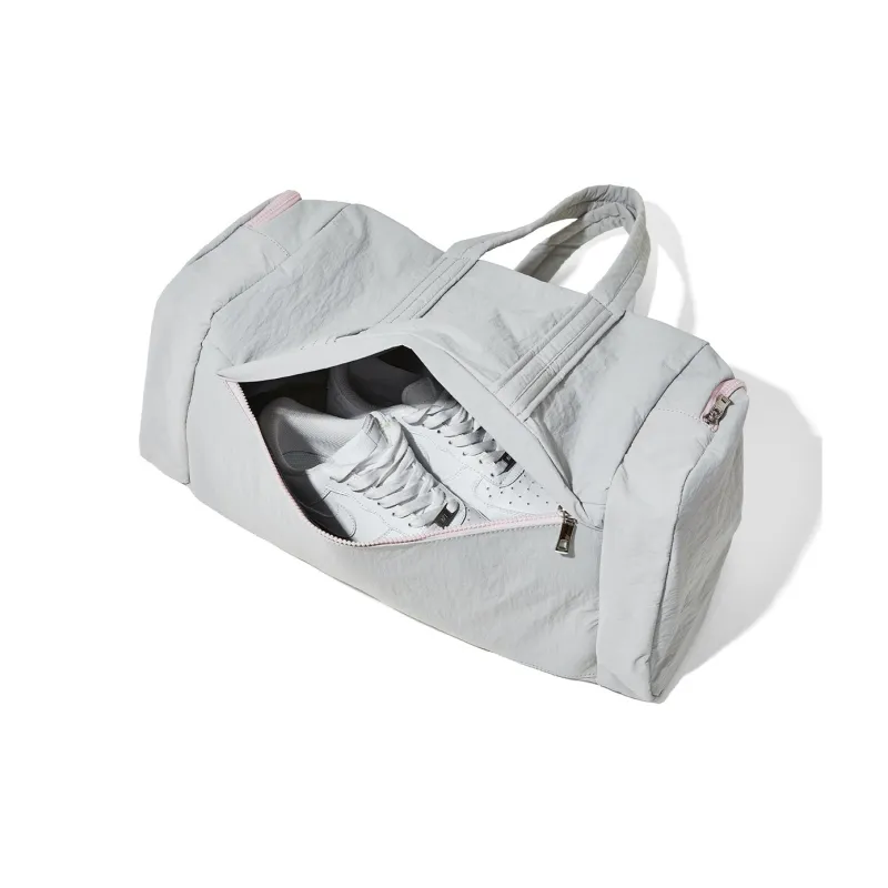 BOSTANTEN Fabric Handbag, Shoulder Bag Regular Unisex Gray-3