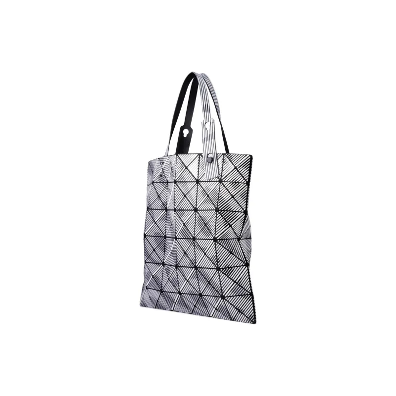 ISSEY MIYAKE Polyvinyl Chloride Resin Tote Bag Shopping Bag Handbag Women's Gray-1