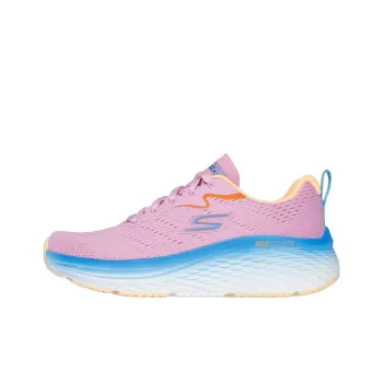 Skechers Max Cushioning Anti Slip Wear Resistant Low Top Running Shoes Women's Blue Pink