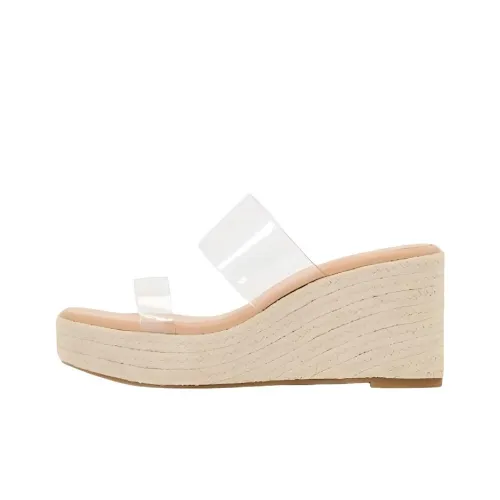 ZARA Slide Slippers Women's White Brown