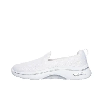 Skechers Go Walk Arch Fit Cushioning Support Low Top Casual Running Shoes Women's White