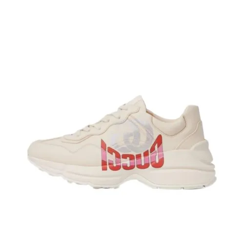 GUCCI Rhyton Casual Shoes Women's Low-Top White