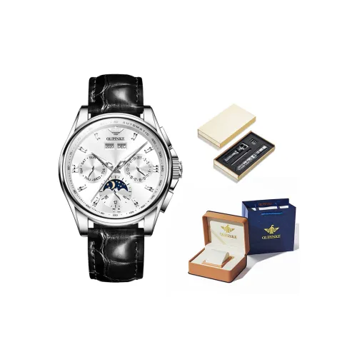 RERF Mechanical Movement Mens Watches Silver Dial