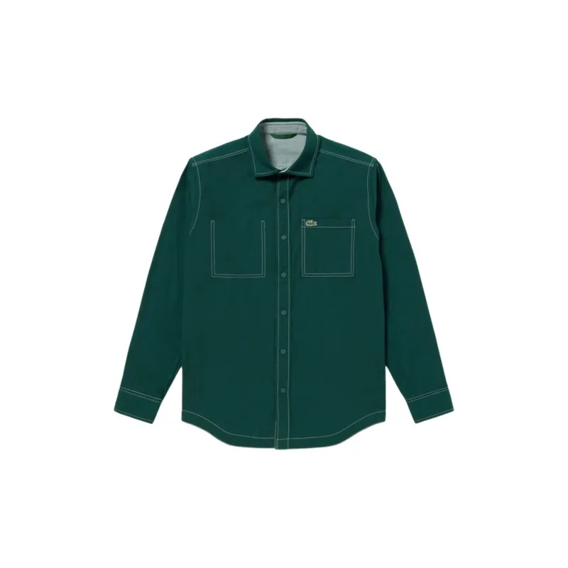 LACOSTE Shirts Men Green-2