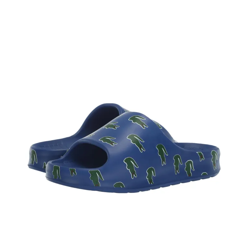 LACOSTE Odor-Resistant Abrasion-Resistant Slide Slippers Men's Blue-3