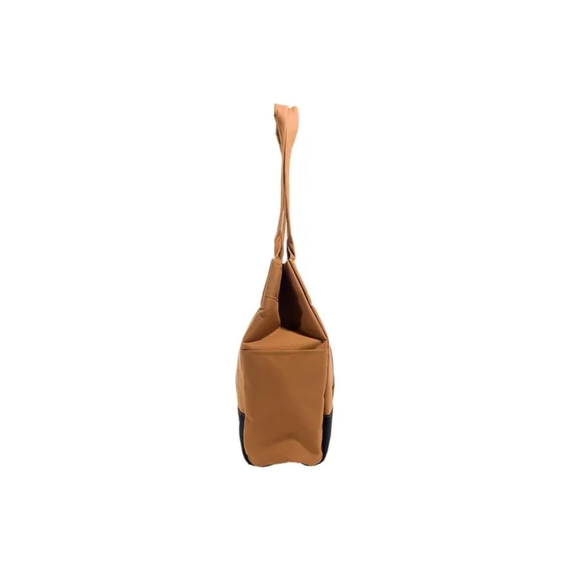 Carhartt Polyester Tote Bag Shopping Bag Handbag Unisex Brown & Black-1