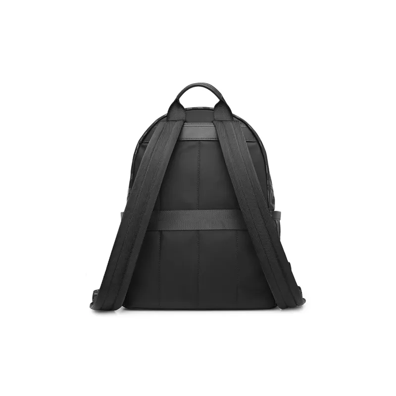 GOLDLION Fabric With Cow Leather Backpack Tubas Men's Black-2