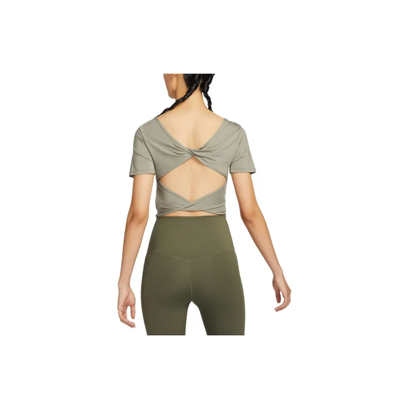 Nike Dri Fit One T Shirt Women's Light Army Green/Black-1