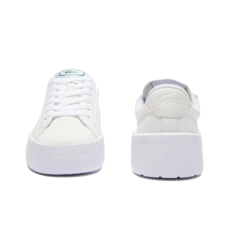 LACOSTE CARNABY Low Top Skateboard Shoes Women's White-3