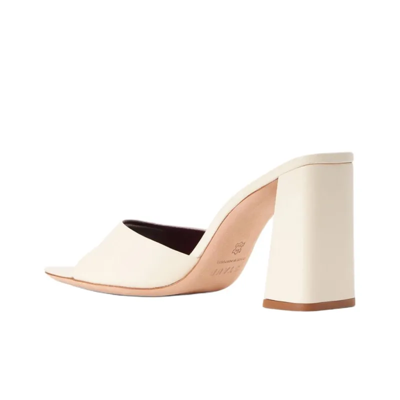 Staud Slide Slippers 9.5cm Women's White-3