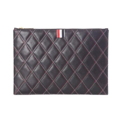 THOM BROWNE· Cow Leather Clutch Women's Black