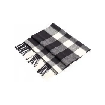 Burberry Cashmere Knit Scarves Unisex Gray