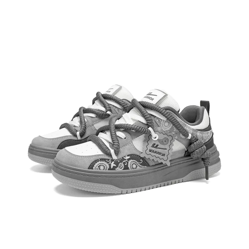 Warrior Height Increasing Support Abrasion Resistant Lightweight Breathable Low Top Skateboard Shoes Unisex-12